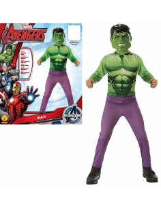 COSTUME VESTITO FORZUTO VERDE HULK con maschera originale