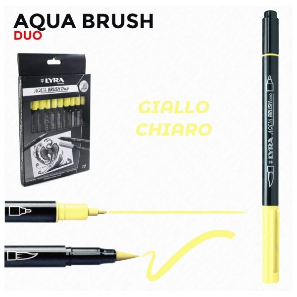 LYRA PENNARELLO AQUA BRUSH DUO GIALLO CHIARO