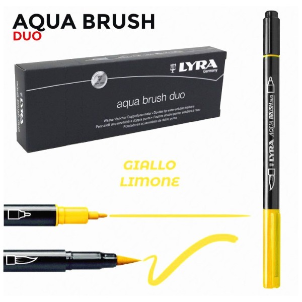 LYRA PENNARELLO AQUA BRUSH DUO GIALLO LIMONE