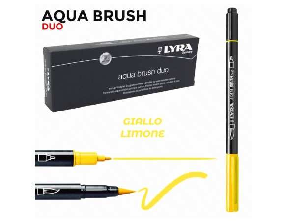 LYRA PENNARELLO AQUA BRUSH DUO GIALLO LIMONE
