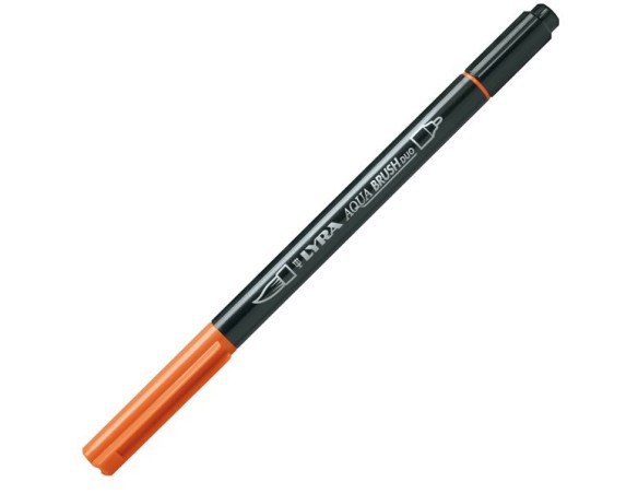 LYRA PENNARELLO AQUA BRUSH DUO ARANCIONE ARANCIO CHIARO