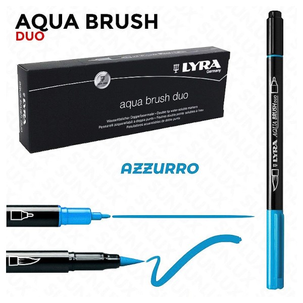 LYRA PENNARELLO AQUA BRUSH DUO AZZURRO
