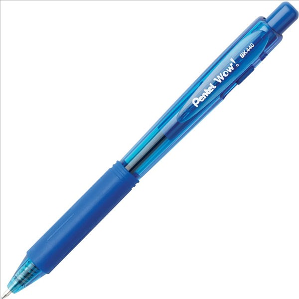 PENNA PENTEL SFERA A SCATTO WOW BK440 BLU 1.0MM...