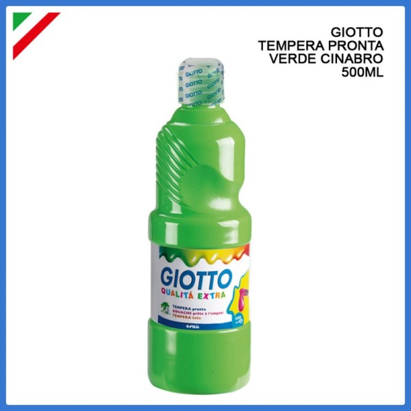 TEMPERA PRONTA VERDE CINABRO CHIARO PRATO 500ml