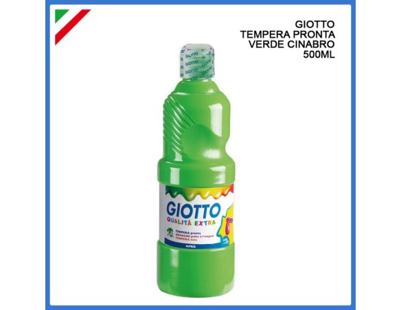 TEMPERA PRONTA VERDE CINABRO CHIARO PRATO 500ml