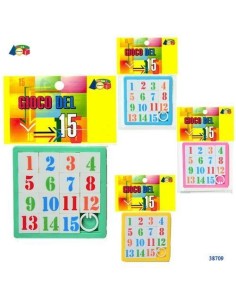 GIOCO DEL 15 C/NUMERI COL.ASS.