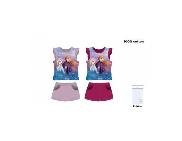 Completo Completino estivo Frozen 2 bambina mare