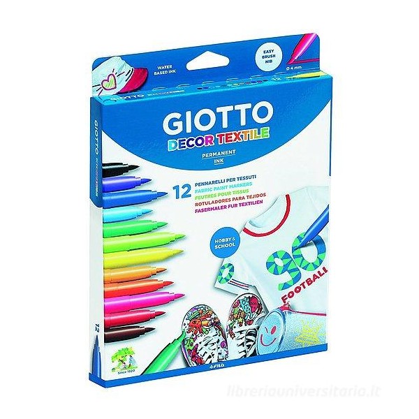 Pennarelli per tessuti Giotto Decor Textile -...