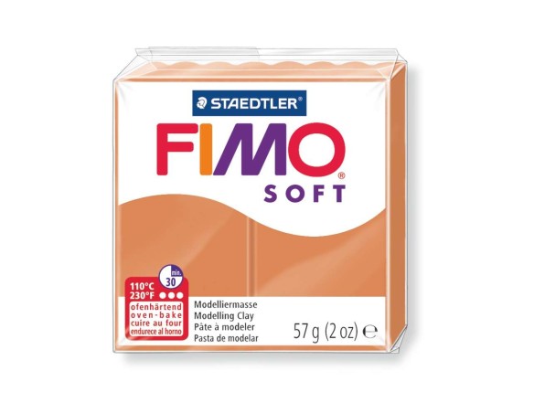 PANETTO PASTA MODELLABILE  FIMO STAEDTLER COGNAC - 76 MARRONE CHIARO