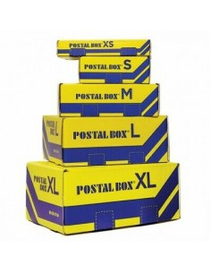SCATOLA SPEDIZIONI POSTAL BOX PICCOLO SMALL , GIALLO/BLU,... 2