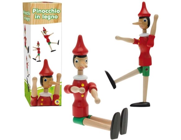 PINOCCHIO IN LEGNO 30 CM 40192
