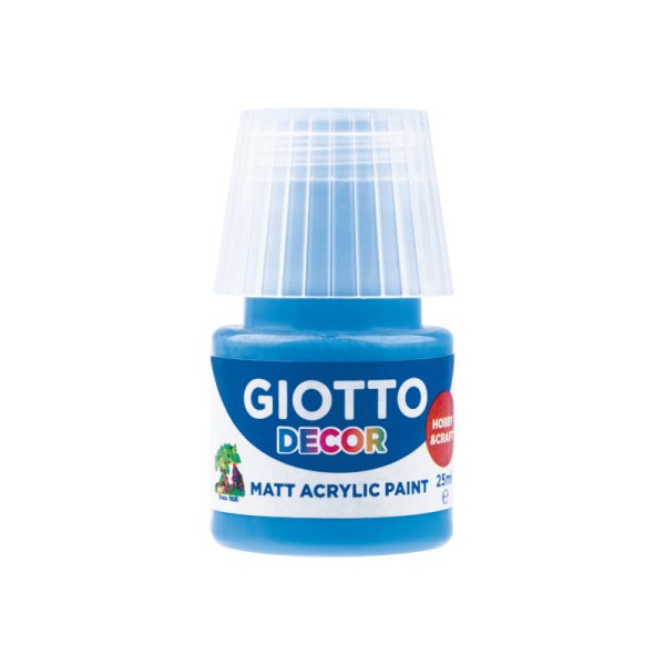 Tempera acrilica 25 ml ciano celeste fila decor