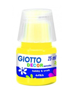 Tempera acrilica 25 ml giallo primario fila decor