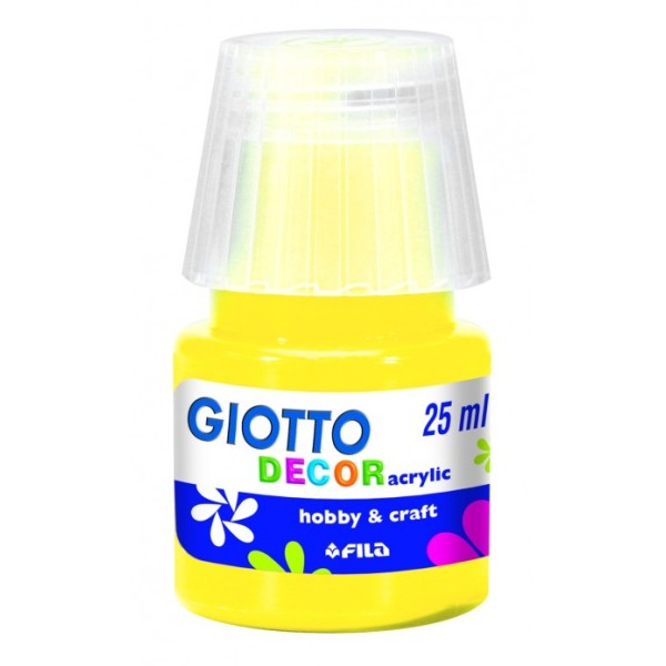 Tempera acrilica 25 ml giallo primario fila decor