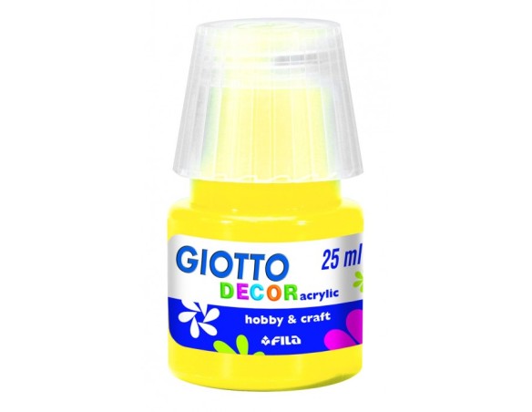 Tempera acrilica 25 ml giallo primario fila decor