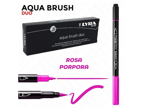 LYRA PENNARELLO AQUA BRUSH DUO ROSA PORPORA FUCSIA