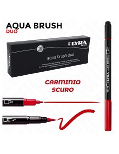LYRA PENNARELLO AQUA BRUSH DUO ROSSO CARMINIO SCURO