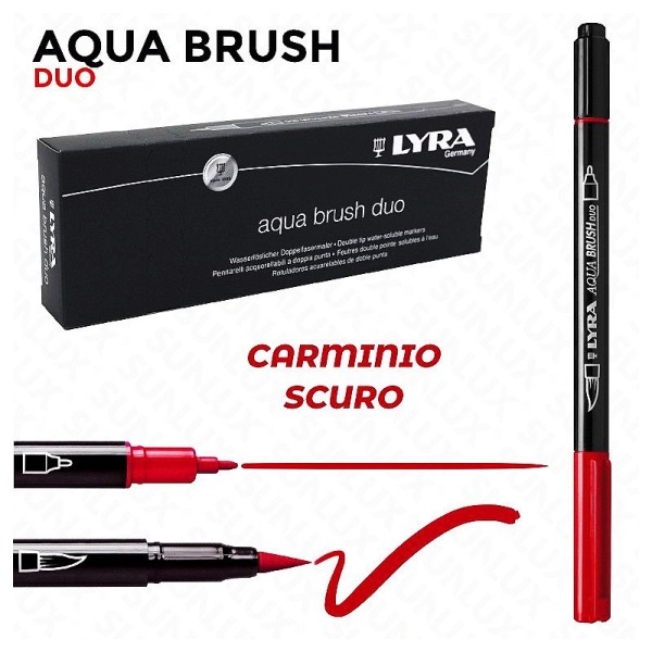 LYRA PENNARELLO AQUA BRUSH DUO ROSSO CARMINIO...