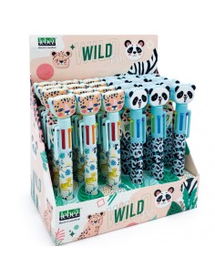 PENNA SFERA 6 COLORI WILD SAVANA LEBEZ ( 81245 )