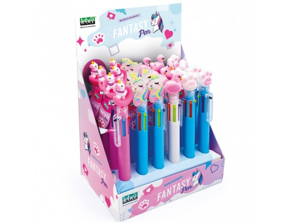 PENNA SFERA 6 COLORI FANTASY LEBEZ ( 81240 )