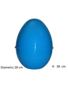 GUSCIO UOVO CONTENITORE VUOTO AZZURRO BLU 39x31