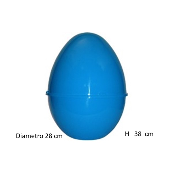 GUSCIO UOVO CONTENITORE VUOTO AZZURRO BLU 39x31