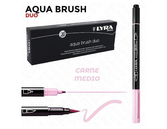 LYRA PENNARELLO AQUA BRUSH DUO ROSA CARNE MEDIO INCARNATO
