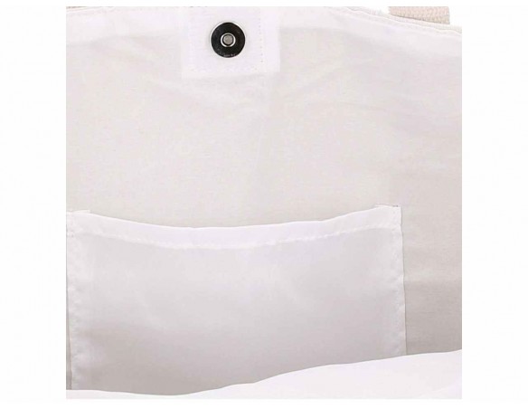 BORSA MARE TESSUTO CON RICAMO VERDE 1013090000