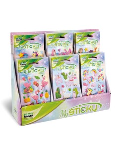 sticker adesivi lebez 3d my sticky glitter
