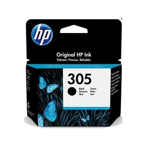 Cartuccia Hp 305 nera originale di inchiostro,...