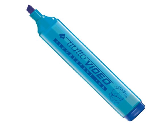 EVIDENZIATORE TRATTO VIDEO AZZURRO