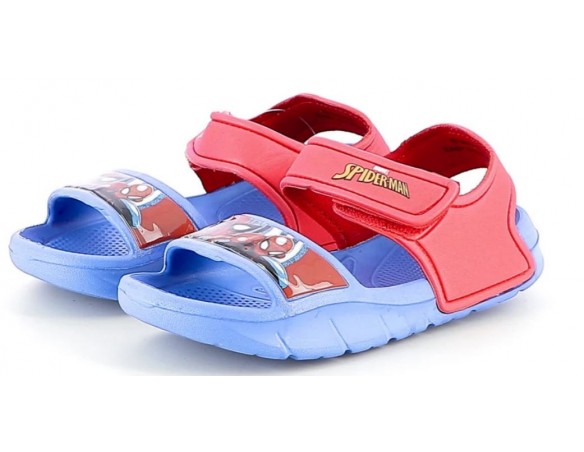 SANDALO MORBIDO EVA SPIDERMAN BLU O ROSSO 23 al 29 spp0376