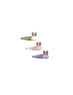 fermaglio clic clac coniglietto glitter C.U. CC54357