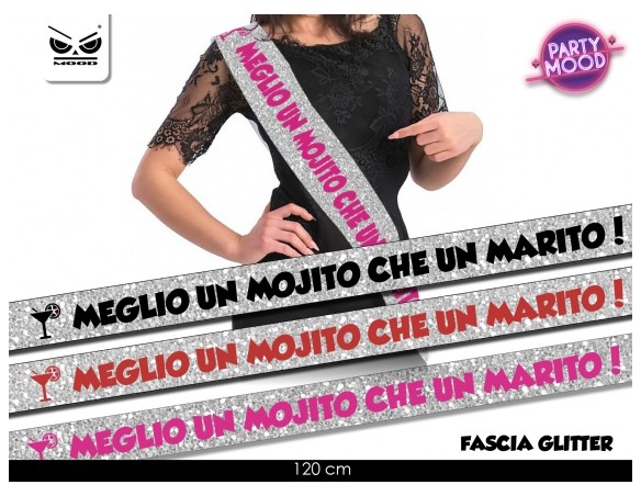 FASCIA NUBILATO GLITTER MOJITO MARITO sST5503
