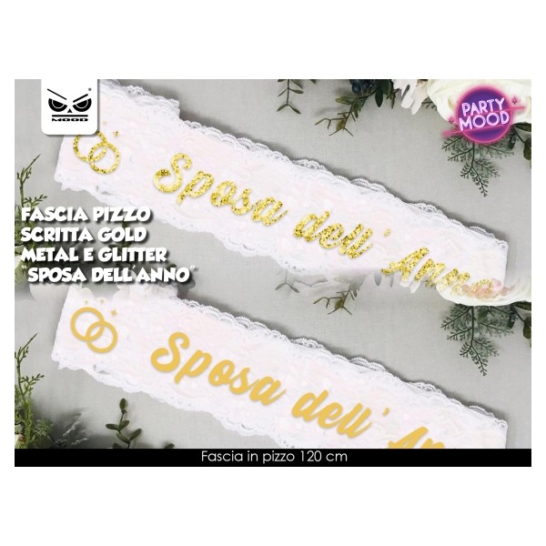 FASCIA NUBILATO SPOSA DELL'ANNO PIZZO ST5505