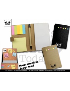 AGENDA SET NOTES ADESIVI CON PENNA MIS. L