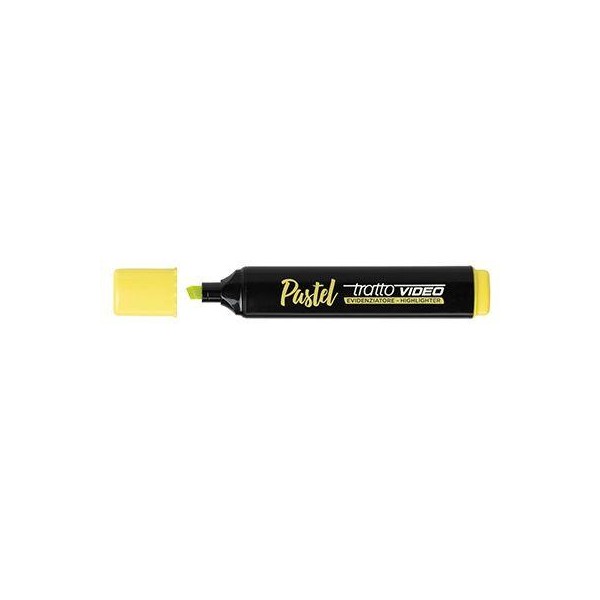 Evidenziatore Tratto Video Pastel Giallo Limone