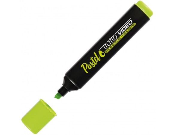 Evidenziatore Tratto Video Pastel Verde Avocado