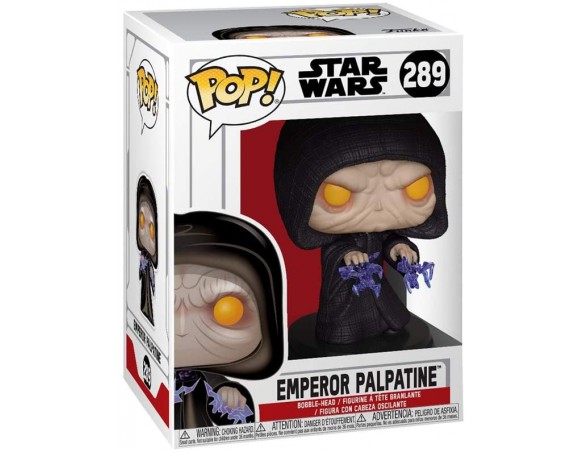 Funko- Pop Bobble: Star Wars: Emperor Palpatine Figura da Collezione, Multicolore, 37591