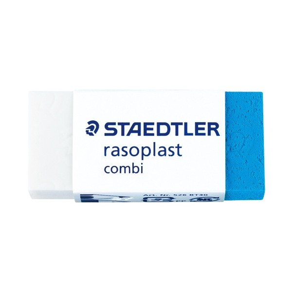 GOMMA RASOPLAST BT30 STAEDTLER 526 BT30 BIANCA BLU