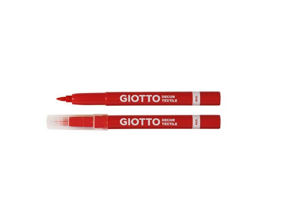 PENNARELLO TESSUTO GIOTTO DECOR TEXTILE - ROSSO