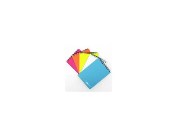 Block notes a4 rigo 1 rigo spiralato verticale tinta unita 60 fogli 80 gr.