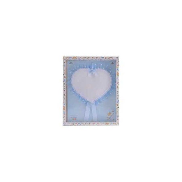 FIOCCO NASCITA CUORE AZZURRO BIMBO BAMBINO BEBè...