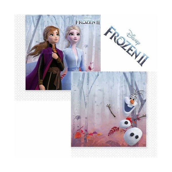 Tovaglioli 33x33 20pz Frozen 2 FESTA FESTIVO...