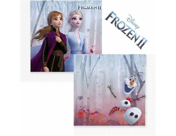 Tovaglioli 33x33 20pz Frozen 2 FESTA FESTIVO COMPLEANNO