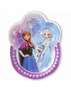 Piatti di carta 3d 23 cm 6pz Frozen FESTA FESTIVO COMPLEANNO