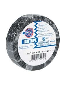NASTRO ADESIVO ISOLANTE NERO mm.15x10 mt. ISOTAPE EUROCEL