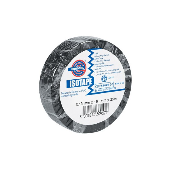 NASTRO ADESIVO ISOLANTE NERO mm.15x10 mt....