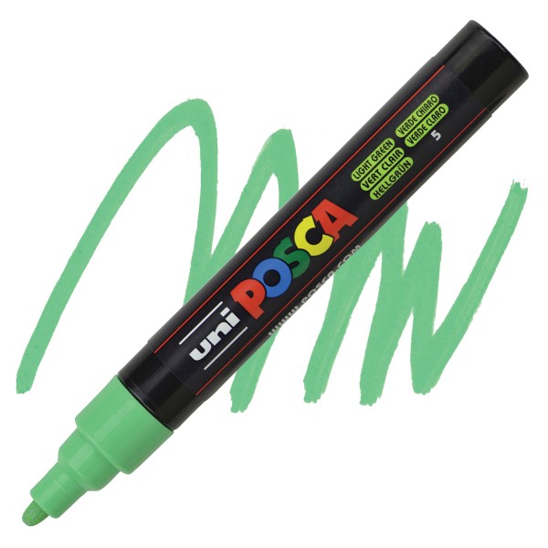 PENNARELLO UNI POSCA MM.2,5 VERDE CHIARO 5...
