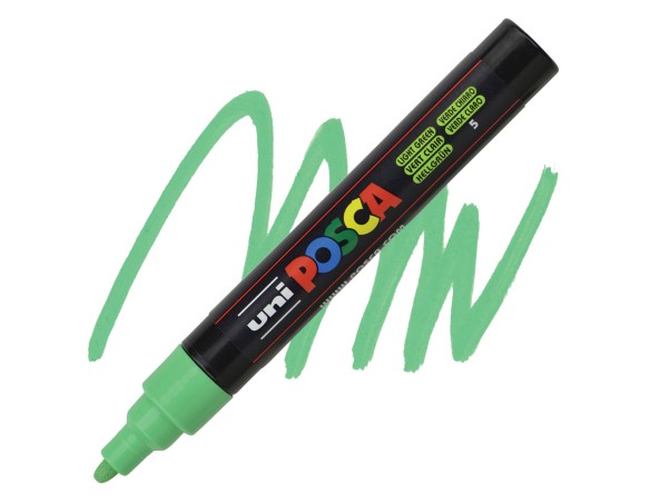 PENNARELLO UNI POSCA MM.2,5 VERDE CHIARO 5 (COLORE VERDE CHIARO) UNIPOSCA